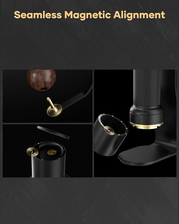 Cocinare ESSENCE GO B38 Ultra Manual Coffee Grinder – with Carrying Case Hand Grinder Capacity 30g, GhostEdge Ultra Burr & 80 Grind Settings, Perfect for Pour-over, Espresso, Cold Brew (Black)