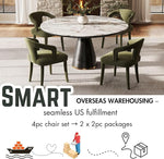 Load image into Gallery viewer, Olive-Green Velvet Dining Chairs Set of 4, Modern Upholstered Solid Wood Kitchen Chairs for Dining Room/Living Room/Restaurant