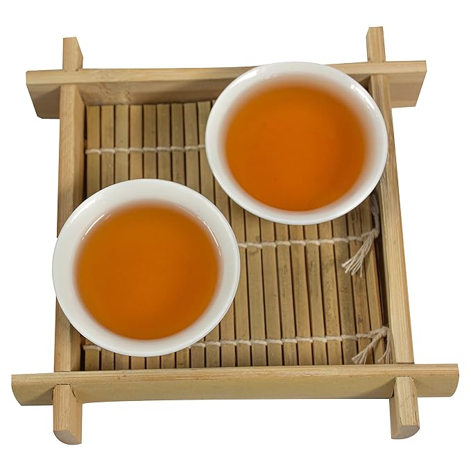 TIAN HU SHAN Premium 8 Years Aged Puerh Black Tea Cake 12.35 Ounce (350g) (Pack of 2)