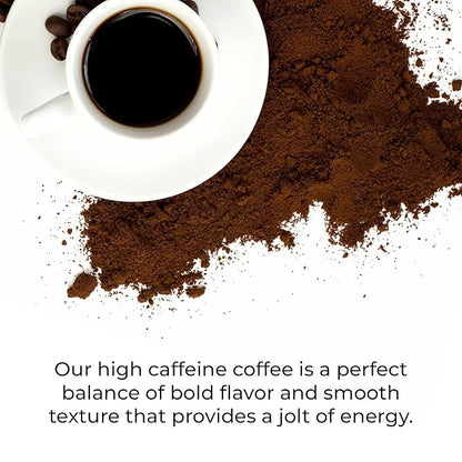 Colonial Coffee Packets, Pre Ground Coffee Packs, High Caffeine Blend, Medium - Dark Roast, Bulk Single Pot Bags for Drip Coffee Makers, (2.5 oz Bags, Pack of 100)