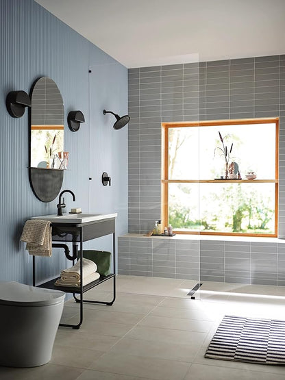 Moen Verso Matte Black Adjustable 9" Diameter Eco-Performance 1.75gpm Spray Head Rainshower, 220R3EPBL