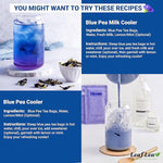 Load image into Gallery viewer, LeafLea 80 Butterfly Pea Flower Tea Bags, Natural Herbal Tea for Blue and Purple Drinks, Mocktails, and Food Coloring, Caffeine-Free, Sugar-Free, Non-GMO, Pack of 2
