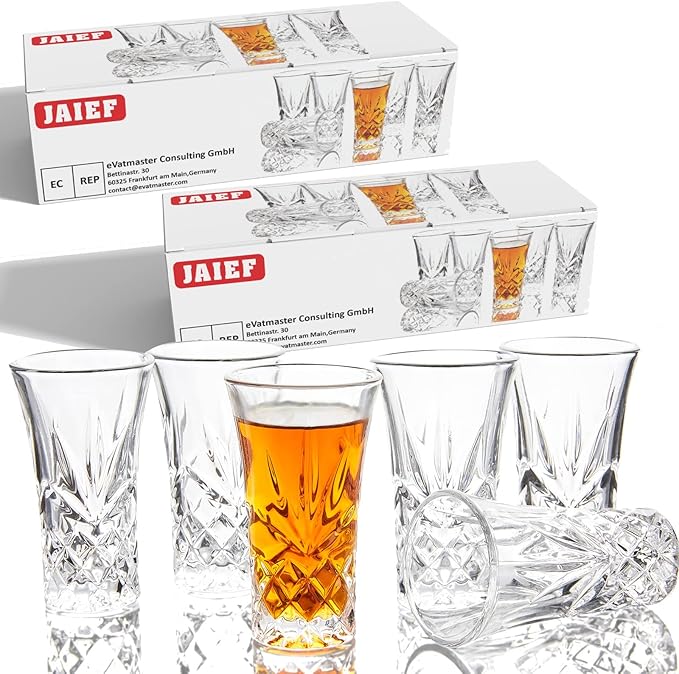 Tequila Glasses Heavy Base Shot Glass Cordial Glasses 2 OZ (12)