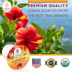 Load image into Gallery viewer, Organic Hibiscus Sabdariffa Tea Pods with Peach, Mango, &amp; Passionfruit - Naturally Decaf Tea - Hawaiian Fruit Tea by Teavity (24 Tea Pods)