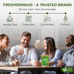 Load image into Gallery viewer, FreshDrinkUS, Evening Time Detox Herbal Tea – 30 Tea Bags – Caffeine-Free Blend with Senna, Peppermint, Chamomile, Licorice, Ginger, Reishi Mushroom – Relaxing Herbal Infusion – Non-GMO &amp; Natural