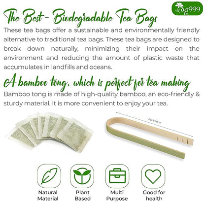 TOG999, Premium 120 Thyme Leaf Tea Bags, 100% Natural & Pure Thyme Leaves. Loose Leaf Thyme Herbal Tea. Thyme Leaf Tea. No Sugar, No Caffeine, No Gluten, Vegan.