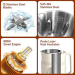 Load image into Gallery viewer, Nut Milk Maker, AlfaBot N2 Automatic Almond Milk Machine for Homemade Plant-Based Milk, Oat, Soy, Yogurt, 5 Modes/35OZ Big Capacity Soy Milk Maker with Delay Setting and Self Cleaning (White)