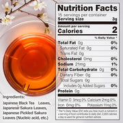 YAMASAN KYOTO UJI Sakura Japanese Loose Leaf Black Tea Bag 3g×15bags,Cherry Blossom Flavored Tea, Blended with cherry leaves
