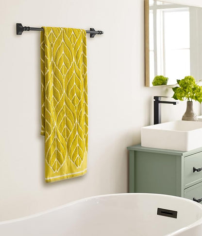 Amerock BH36054MB | Matte Black Towel Bar | 24 in (610 mm) Towel Rack | Davenport | Bathroom Towel Holder | Bathroom Hardware | Bath Accessories