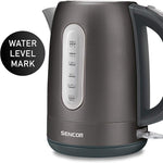 Load image into Gallery viewer, Sencor SWK1778BK 1.7L Stainless Steel Electric Kettle with Lid Safety Lock, Black