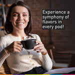 Load image into Gallery viewer, Organic USDA Café Romano Coffee Aluminum Espresso Pods For Nespresso Original Machine 100 Pack Italian Espresso Coffee (Variety pack)