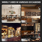 Load image into Gallery viewer, High-Efficiency Commercial Ice Maker: 100 lbs Daily Production, Stainless Steel Under Counter Ice Machine, 25 lbs Ice Storage Capacity, Dual Water Inlet, for Home Commercial Use