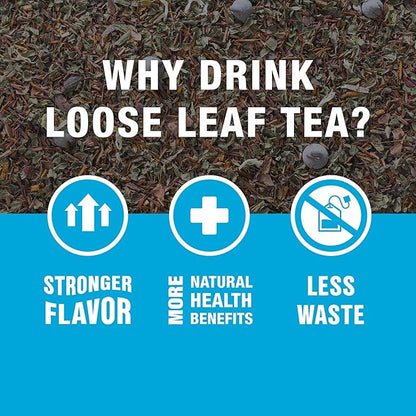 Tiesta Tea - Cocoa Mint Chill Loose Leaf Tea, Chocolate Peppermint Herbal Rooibos Blend, Non-Caffeinated, Brew Hot or Iced, Refillable Tin, Makes Up to 50 Cups, 3 Ounce