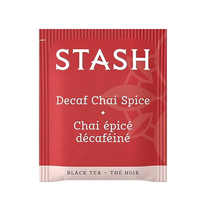 Stash Tea Decaf Chai Spice Black Tea, Box of 100 Tea Bags (Packaging May Vary)