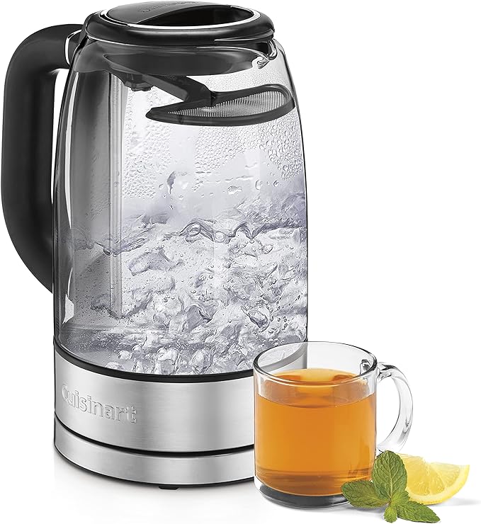 Cuisinart GK-17N Viewpro Cordless Electric Kettle, Silver 1.7 Liter
