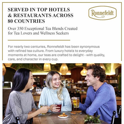 Ronnefeldt 100% Mindful Mint – German Herbal Tea with Mint, Spearmint & Peppermint – Loose Leaf in 15 Individually Wrapped Bags – Naturally Caffeine-Free