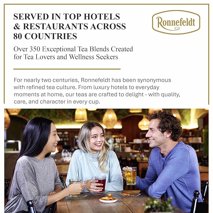 Ronnefeldt 100% Charming Camomile – German Herbal Tea with Chamomile, Orange Peel & Orange Blossom – Loose Leaf in 15 Individually Wrapped Bags – Naturally Caffeine-Free