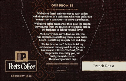 Peet’s Coffee French Roast K-Cup Coffee Pods for Keurig Brewers, Dark Roast,10 Count (Pack of 6)