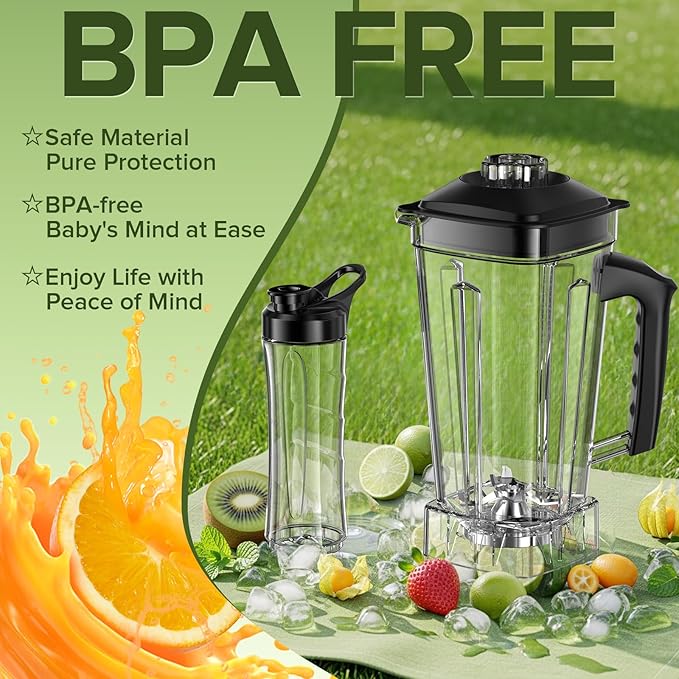 Blenders for Kitchen with 68Oz. Pitcher and 20Oz. To-go Cup, BPA-Free Countertop Blenders for Smoothies, Smoothie Blender for Ice Crush, Frozen Drinks