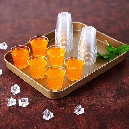 1 OZ 500 Pack Plastic Shot Glasses, Disposable Cups, 1 Ounce Tasting Cups Party Cups Perfect for Whiskey, Wine Tasting, Food Samples, and Parties