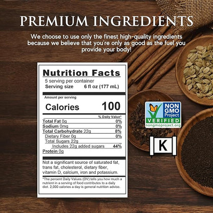 Third Street Inc. Super Concentrate Chai, 64 Fl. Oz., Black Tea Latte Concentrate, Strong and Balanced Tea Blend, Beverage Concentrate 10:1, Gluten Free, Kosher, Non-GMO