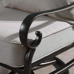 Load image into Gallery viewer, Oakland Living Aluminum Outdoor Swivel Club Finish with Thick Grey Polyester Cushions (Set of 2) Deep Seating Rocking Chairs, Antique Copper (AZRICA-2CHAIR-AC)