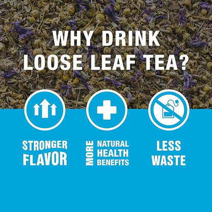 Tiesta Tea - Lavender Chamomile | Loose Leaf | Soft Chamomile Herbal Tea | Premium Non-Caffeinated Blend | Make Hot or Iced & Brews Up to 25 Cups | 5.4 Ounce Resealable Pouch, Pack of 6