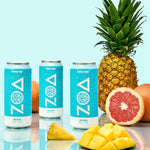 Load image into Gallery viewer, ZOA Zero Sugar Energy Drinks, Tropical Punch - Sugar Free with Electrolytes, Healthy Vitamin C, Amino Acids, Essential B-Vitamins, and Caffeine from Green Tea - 16 Fl Oz (12-Pack)