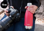 Load image into Gallery viewer, MIRA 12 oz Insulated Water Bottle - Slim Stainless Steel Cola Shape Thermo - Double Wall Hot &amp; Cold Flask (24Hr Cold/12Hr Hot) - Rose Pink