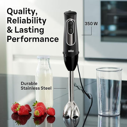Braun MQ5025 Hand Blender Multiquick Vario, MQ5025, Black