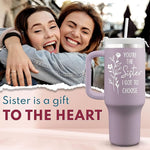 Load image into Gallery viewer, Best Friend Gift For Women - Birthday, Christmas Gift for Sister, Besties, Friendship, Soul Sister In Law - Mothers Day Gifts For Friend - 40oz Travel Tumbler With Handle &amp; Straw Lid