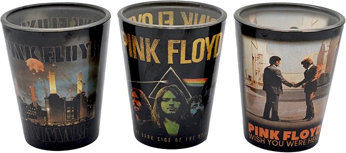 Pink Floyd The Dark Side of the Moon Set of 3 Shot Glasses - Mid-South Products