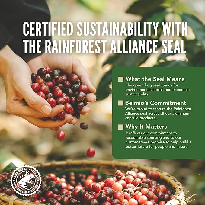 Belmio Irish Dream Espresso Coffee Pods – Medium Roast – Velvety & Smooth - Nespresso Original Line Compatible – 10 Count (Pack of 10)