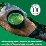 Load image into Gallery viewer, FGO Organic Matcha Latte Powder, 4 Ounce Resealable Bag, Japanese Matcha with Organic Cane Sugar, Lightly Sweetened, Packaging May Vary (Pack of 1)