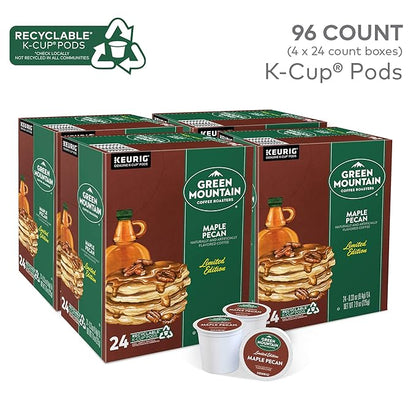 Green Mountain Coffee Roasters Maple Pecan Coffee,Keurig K-Cup Pods, Light Roast, 96 Count