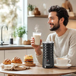 Load image into Gallery viewer, Paris Rhône Milk Frother, 4-in-1 Milk Steamer and Frother, Hot &amp; Cold Foam Milk Warmer with Temperature Control, Auto Shut-Off Frothers for Coffee, Latte, Cappuccino, Macchiato