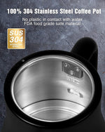 Load image into Gallery viewer, Jocuu Gooseneck Electric Pour Over Kettle with Temperature Control, Tea &amp; Pour Over Coffee Kettle, Stainless Steel, Auto Shutoff Boil-Dry Protection, 0.8L, Matte Black