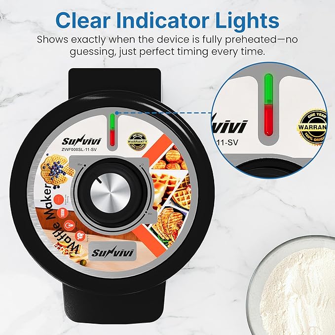 Heart Belgian Waffle Maker: Electric Waffle Machine with Adjustable Browning Control, Waffle Iron with Nonstick Plates Easy Cleanup, Breakfast Maker for Kids and Families, Stainless Steel