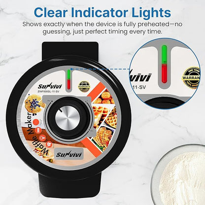 Heart Belgian Waffle Maker: Electric Waffle Machine with Adjustable Browning Control, Waffle Iron with Nonstick Plates Easy Cleanup, Breakfast Maker for Kids and Families, Stainless Steel