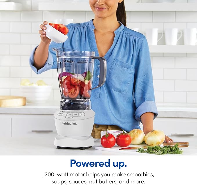 nutribullet Full-Size Blender Combo 1200W –Matte White