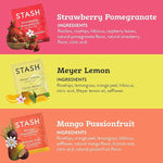 Load image into Gallery viewer, Stash Tea Fruity Herbal Tea 6 Flavor Tea Sampler, 6 boxes With 18-20 Tea Bags Each