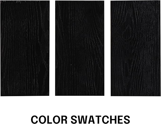 NTC Flow 55 Inch Modern Design, Rectangular Dinner Table for Dining Room, Living Room Furniture, Effortless Assembly, Burnt Black