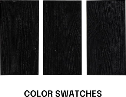 NTC Flow 55 Inch Modern Design, Rectangular Dinner Table for Dining Room, Living Room Furniture, Effortless Assembly, Burnt Black