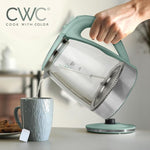 Load image into Gallery viewer, COOK WITH COLOR Electric Kettle - Rapid Boil, Sleek Design, and Safety Features - Great for Quick and Easy, Sage, 1.8 Liters