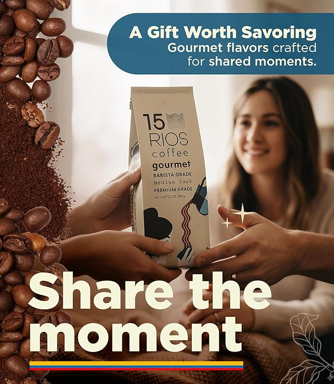 Colombian Ground Coffee Medium Dark Roast Low Acid Smooth Bold Rich Taste With Chocolate Sweet Notes Arabica Single Origin High Altitude Fresh Roasted Premium Espresso Gift Artisan Gourmet Flavor 12oz