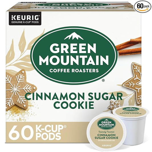 Green Mountain Coffee Roasters Cinnamon Sugar Cookie Coffee, Keurig Single Serve K-Cup Pods, 60 Count