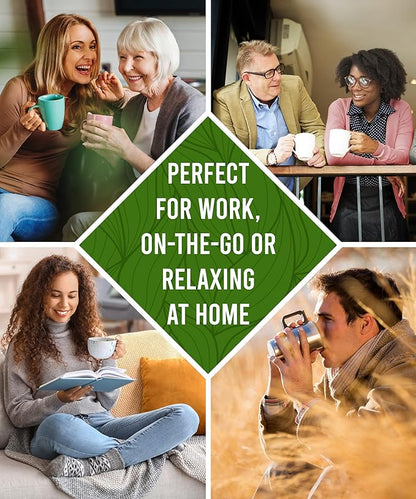 Organic Moringa Green Tea with Peppermint Tea Pods for Keurig - Naturally Caffeinated by Teavity (12 Tea Pods)