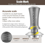 Load image into Gallery viewer, K COOL 51mm Coffee Espresso Tamper, Premium Barista Tools, Calibrated Spring Tamper, 100% Stainless Steel Flat Base Tamper with Scale Mark for Espresso Machine (Silver)