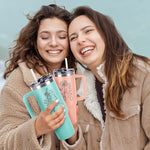 Load image into Gallery viewer, Personalized Tumbler with Pictures Text Name, Custom Double Wall Insulated Tumbler, 20oz Coffee Tumbler with lid and straw, Personalized Birthday Gifts for Women Men Friend Christmas (40oz Birthday)