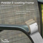 Load image into Gallery viewer, PHI VILLA 7 Piece Outoor Bar Dining Set, High Top Patio Bar Table and Chairs Set with 6 Outdoor Swivel Bar Stools &amp; 40" Outdoor Bar Table for Yard, Garden and Terrace, Grey